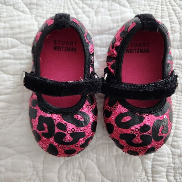 Baby Stuart Weitzman leopard glitter shoes - Size 3 - Picture 4 of 4